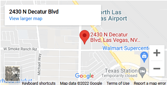 A google map of the location of 2 4 3 0 n decatur blvd.