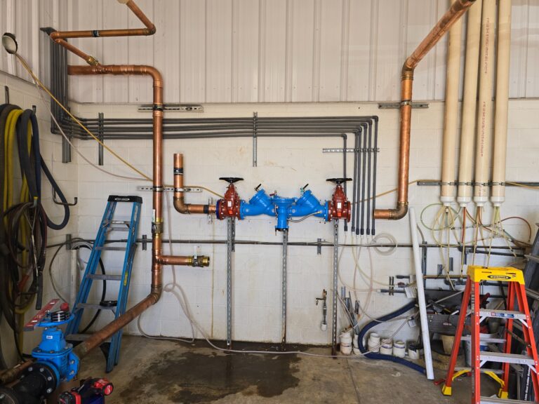 Commercial plumbing system serviced by DMS Plumbing in Las Vegas