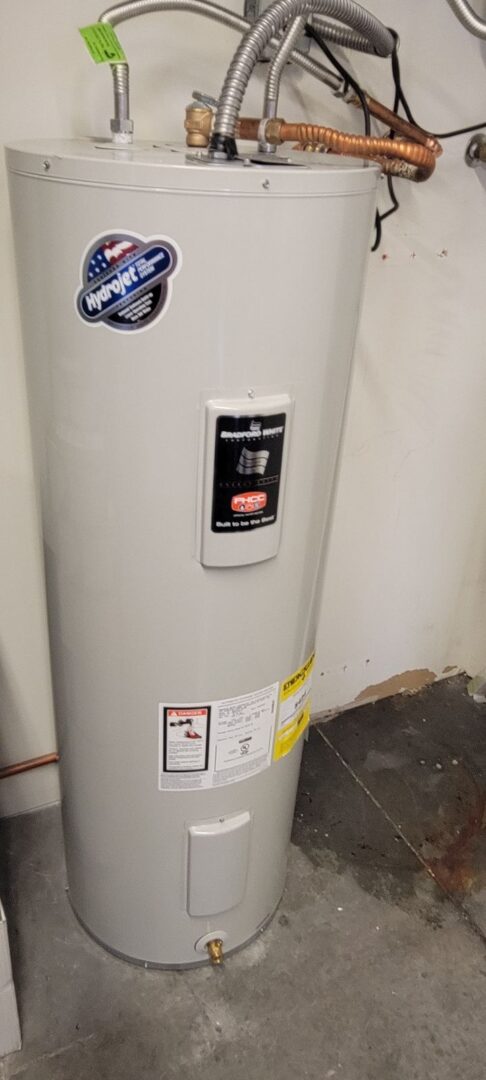 Electric water heater installed by DMS Plumbing in Las Vegas